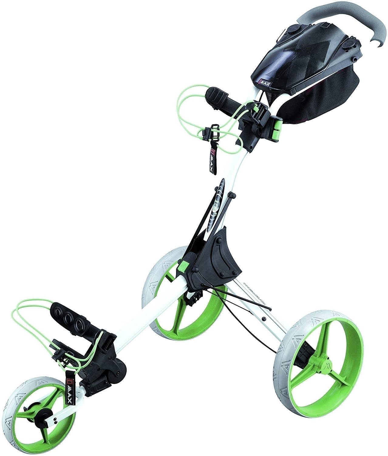 Ručna kolica za golf Big Max IQ+ White/Lime/Grey Ručna kolica za golf