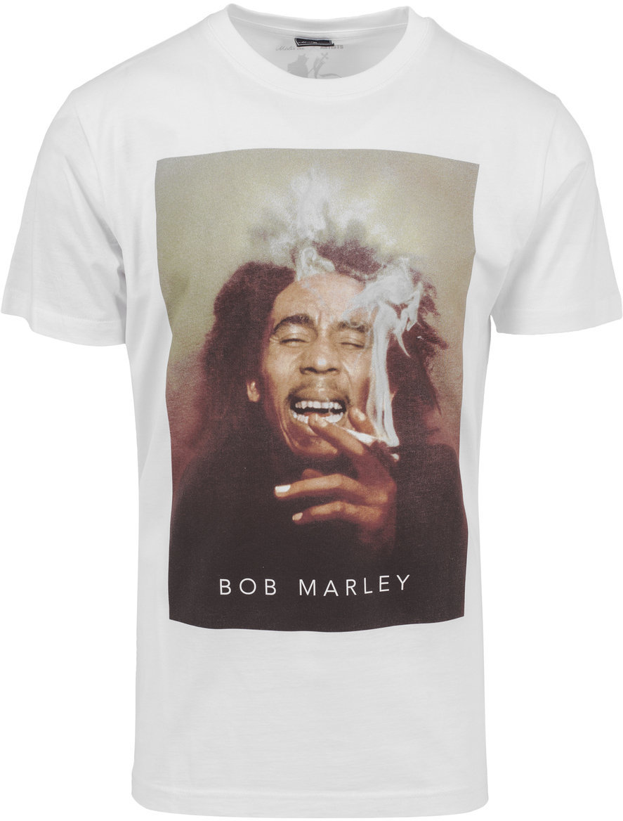 Maglietta Bob Marley Maglietta Smoke White S