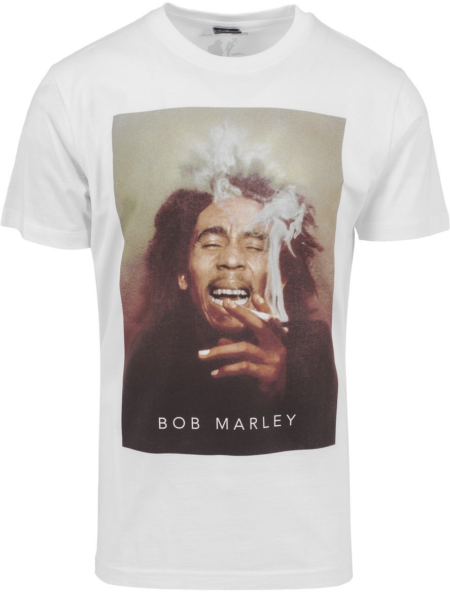 Tričko Bob Marley Tričko Smoke Unisex White 2XL