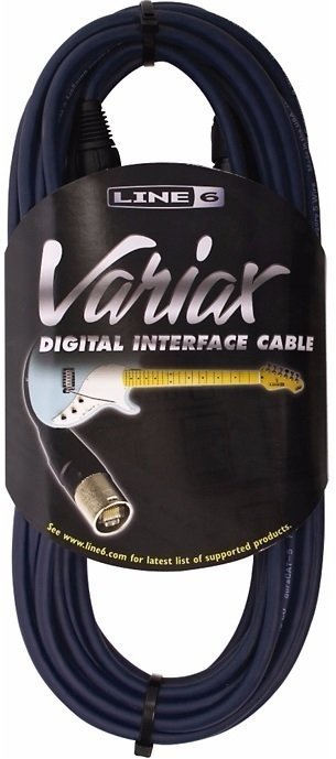 Câble pour instrument Line6 Variax Digital Noir 6 m Droit - Droit