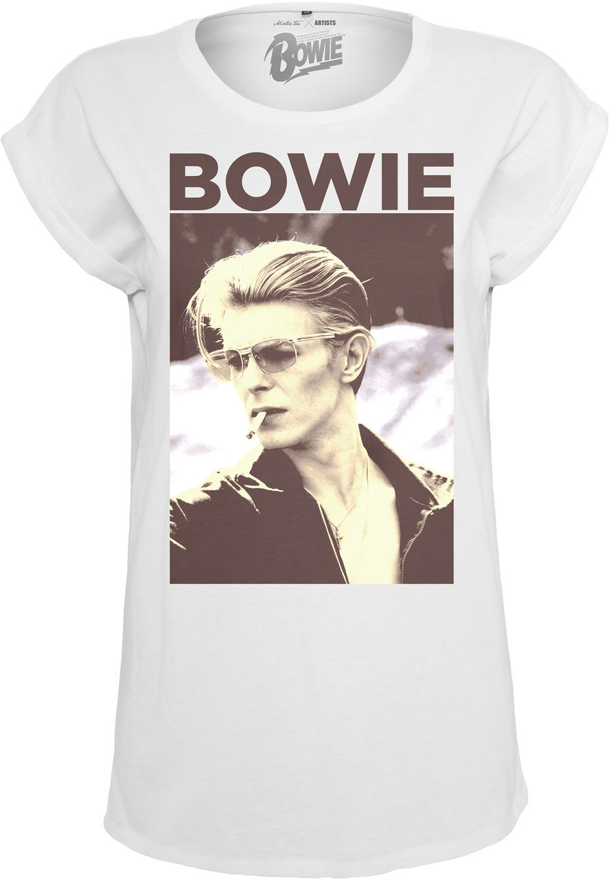 Camiseta de manga corta David Bowie Camiseta de manga corta Logo Blanco S