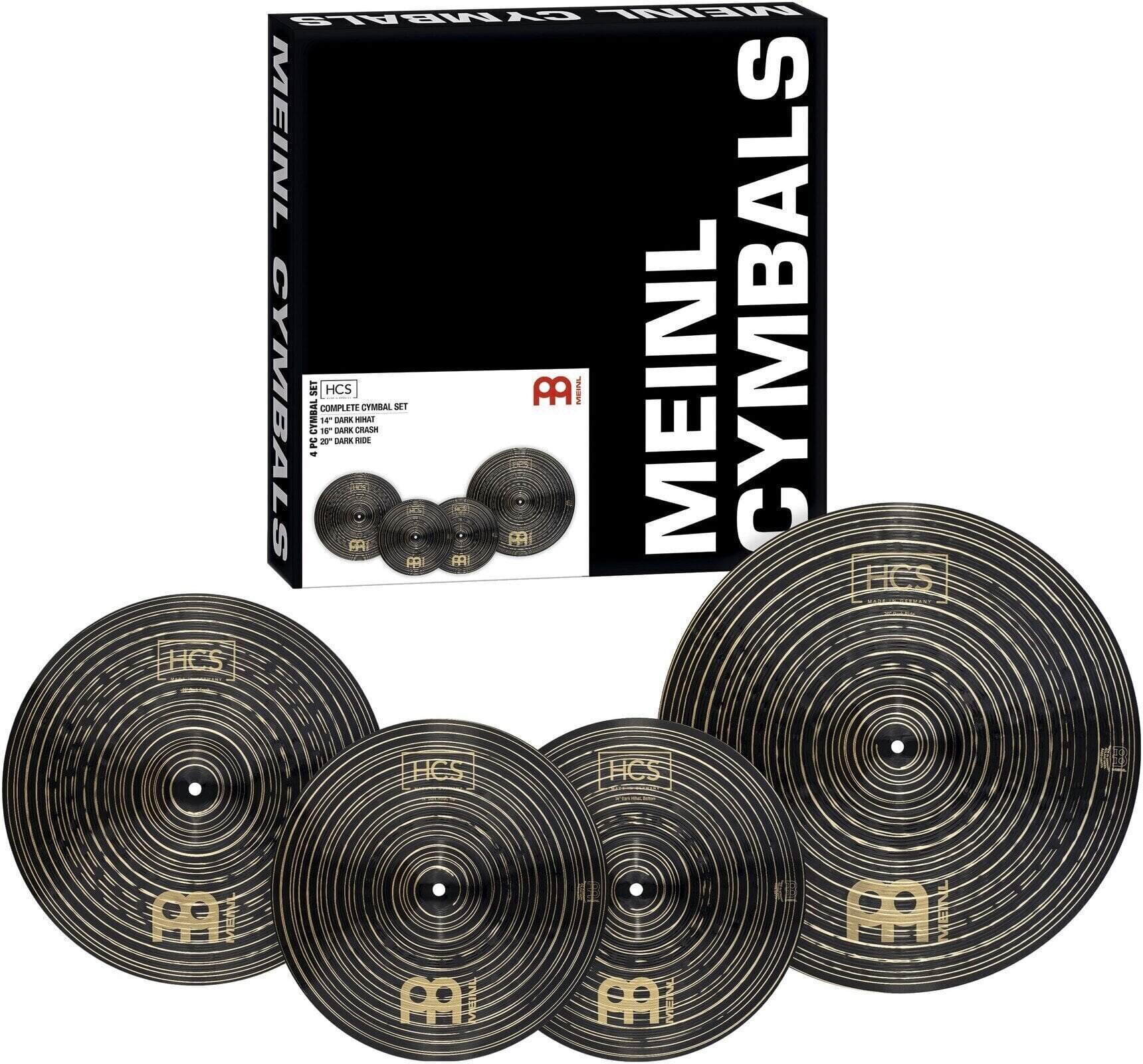 Cymbal Set Meinl HCSD141620 HCS Dark Complete Cymbal Set