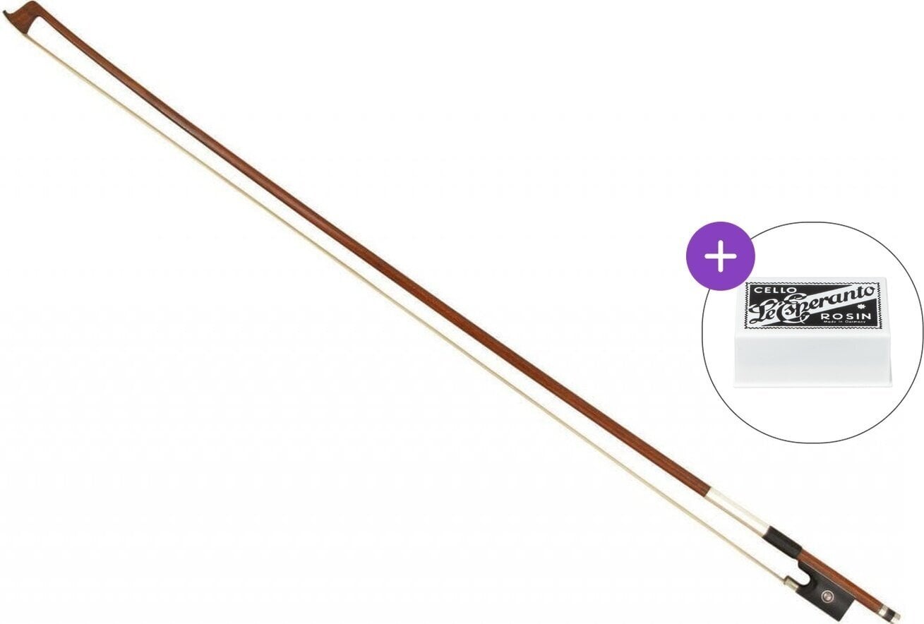 Arco para violoncelo Valencia CEBW 100 OS Basic SET 3/4 Arco para violoncelo