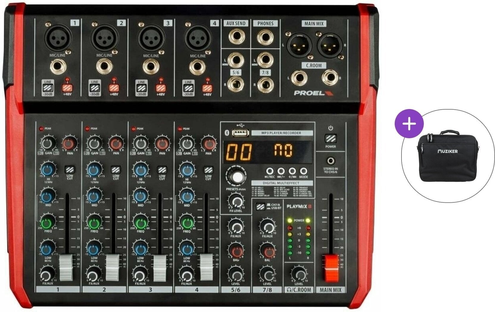 Miksebord PROEL PLAYMIX8 Basic SET Miksebord