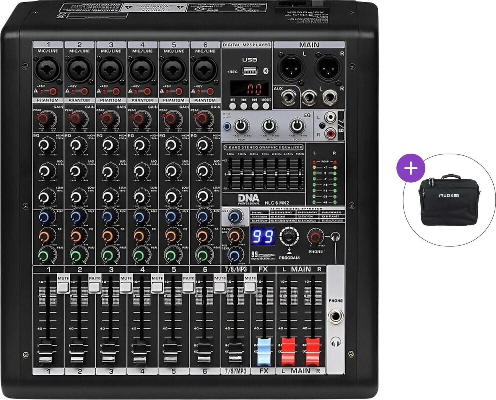 Miksebord DNA HLC 6 MK2 Basic SET Miksebord