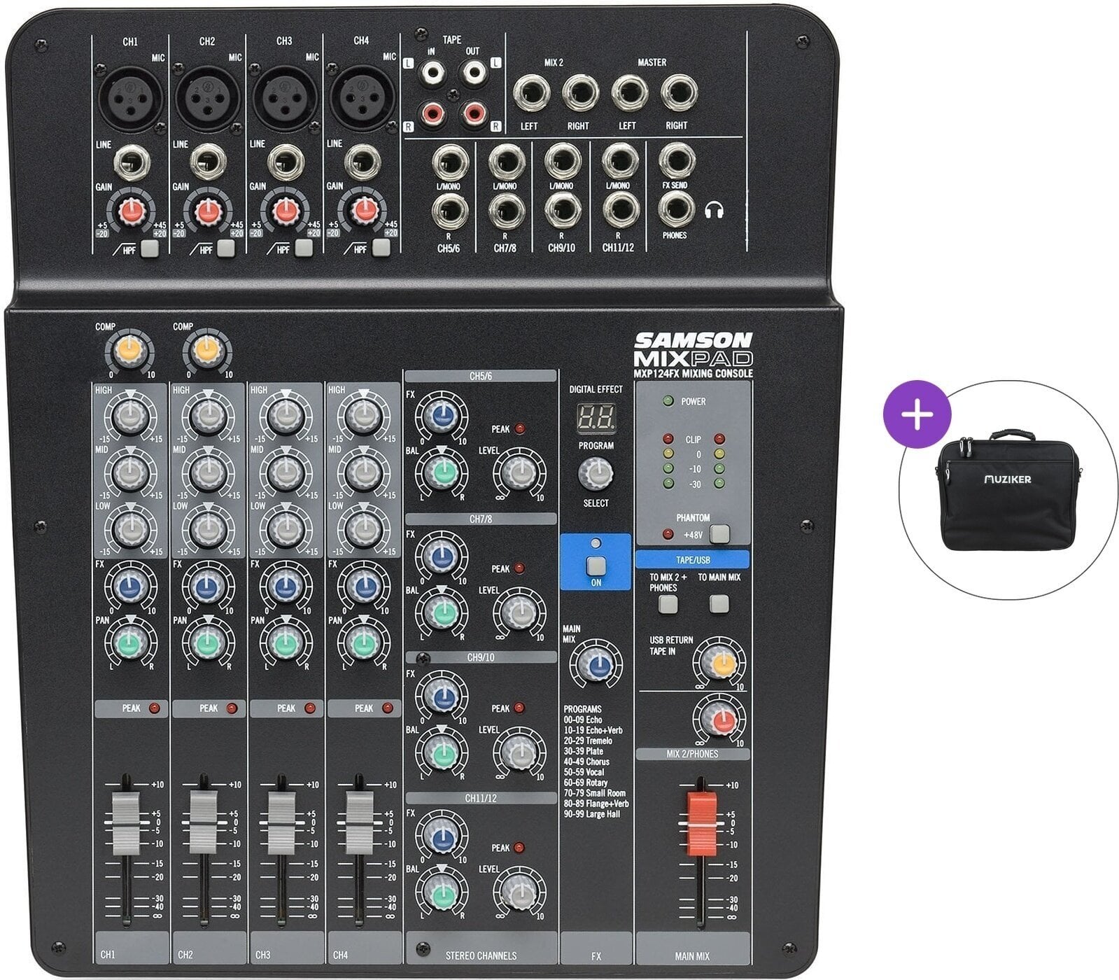 Аналоговий мікшер Samson MXP124FX MixPad Basic SET Аналоговий мікшер