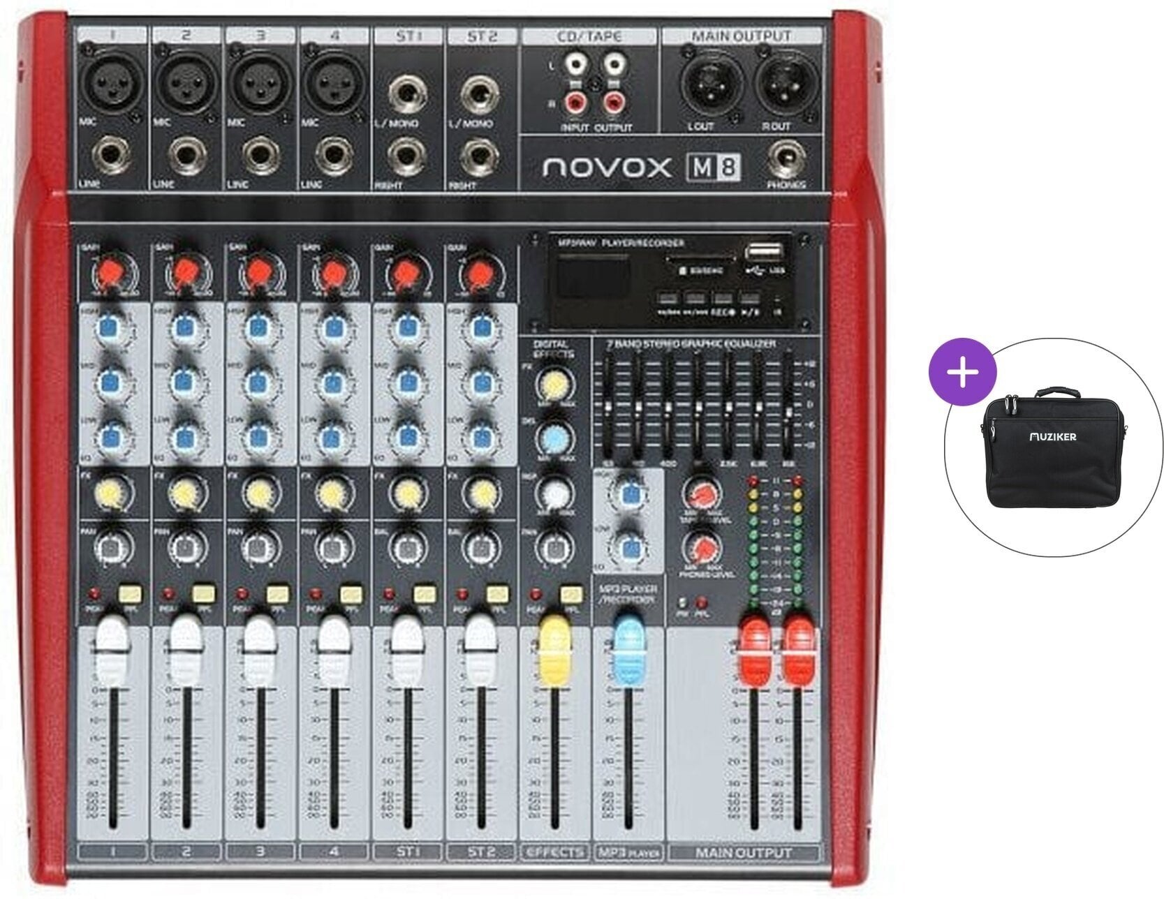 Аналоговий мікшер Novox M8 Basic SET Аналоговий мікшер
