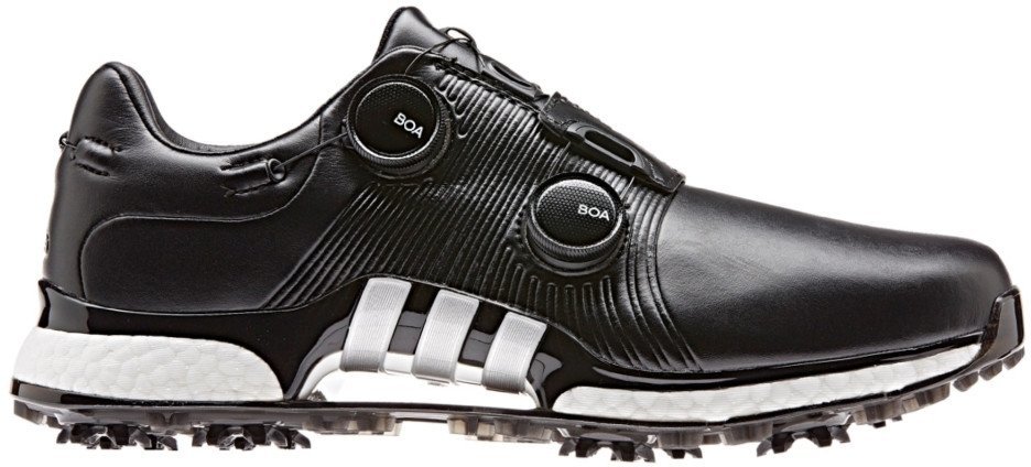 Férfi golfcipők Adidas Tour360 XT Twin BOA Mens Coreblack/Silvermet/Coreblack 9