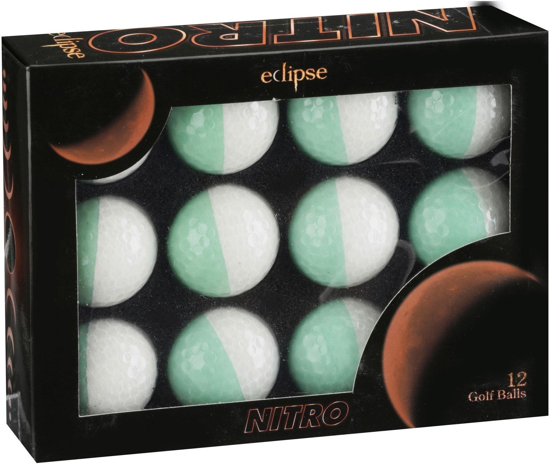 Palle da golf Nitro Eclipse White/Mint