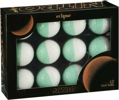 Golfová loptička Nitro Eclipse White/Mint - 1