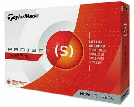 Golfbollar TaylorMade Project (s) Red 12 Pack 2019 - 1