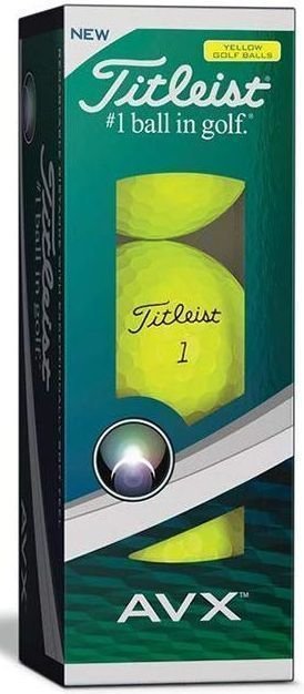 Golfová loptička Titleist AVX Golf Balls Yellow 3B pack