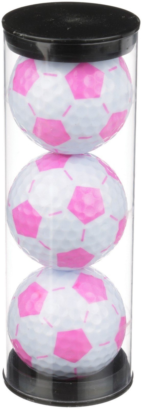 Golf žogice Nitro Soccer Ball White/Pink 3 Ball Tube