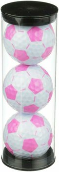 Golfová loptička Nitro Soccer Ball White/Pink 3 Ball Tube - 1