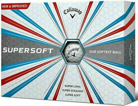 Bolas de golfe Callaway Supersoft White - 1