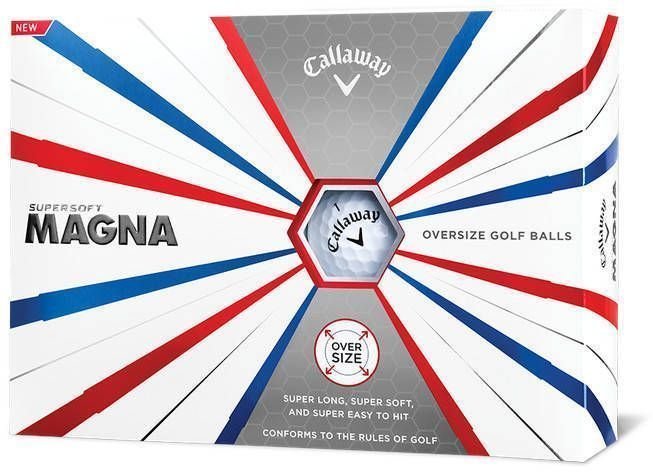 Μπάλες Γκολφ Callaway Supersoft Magna Golf Balls 19 White 12 Pack
