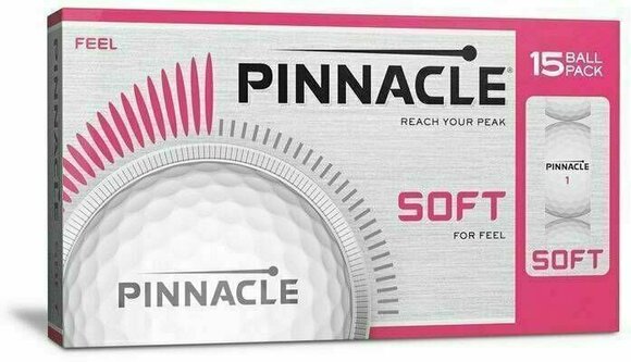 Piłka golfowa Pinnacle Soft Pink Play# 15 Ball - 1