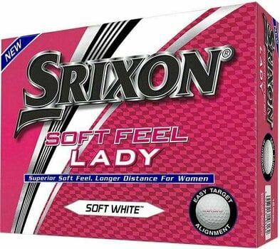 Nova loptica za golf Srixon Soft Feel 6 Lady Golf Balls White Dz - 1