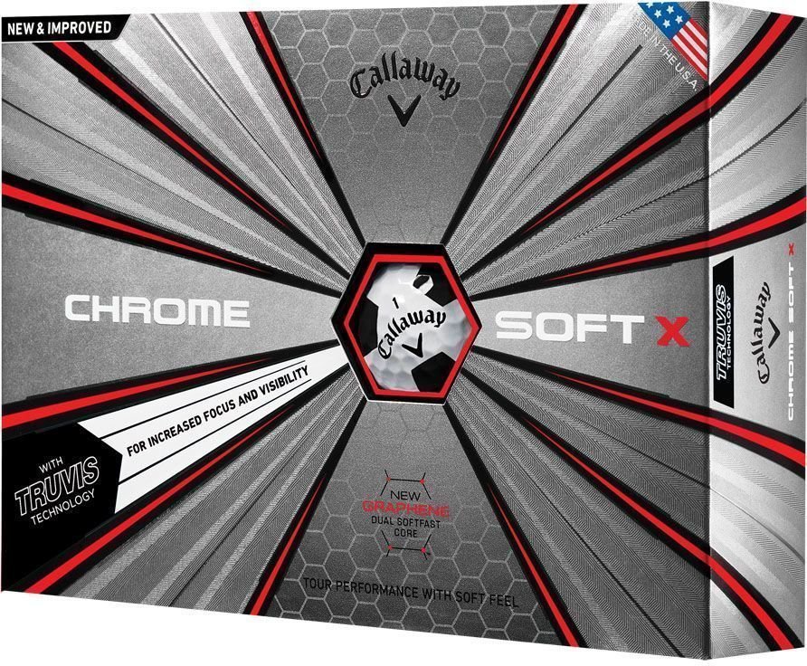 Golfball Callaway Chrome Soft X 18 Truvis Black