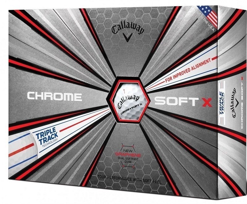 Nova loptica za golf Callaway Chrome Soft X 19 Triple Track 12 Balls