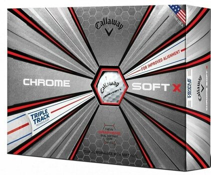 Нова топка за голф Callaway Chrome Soft X 19 Triple Track 12 Balls - 1
