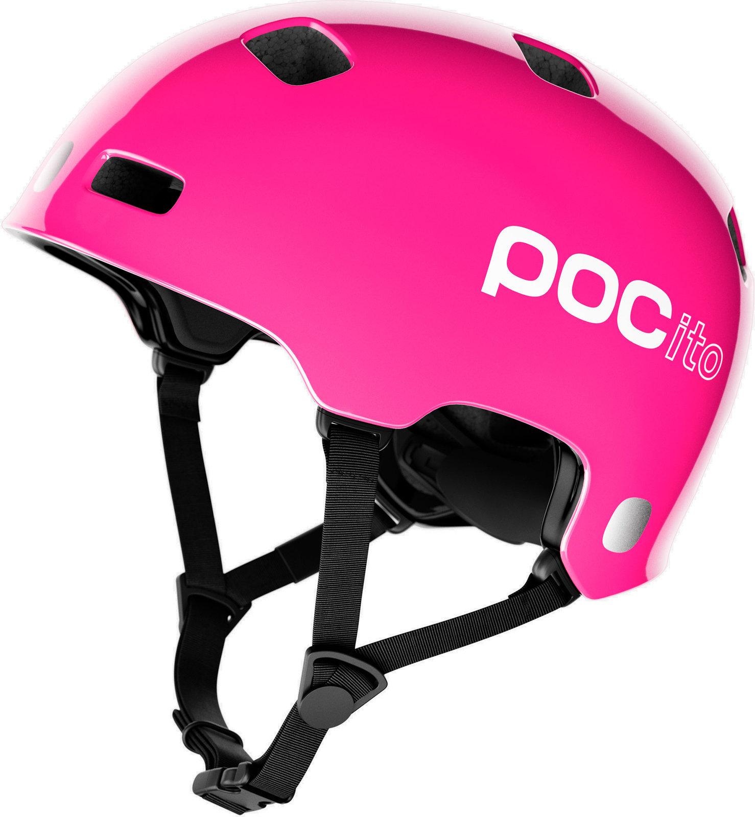 Lasten pyöräilykypärä POC POCito Crane Fluorescent Pink 51-54 Lasten pyöräilykypärä