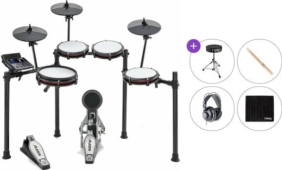 Electronic Drumkit Alesis Nitro Max Kit Standard SET Black Electronic Drumkit - 1