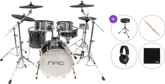 Elektronická bicí sada NRG EDK-1000 Pro Kit Standard SET Grey Elektronická bicí sada - 1