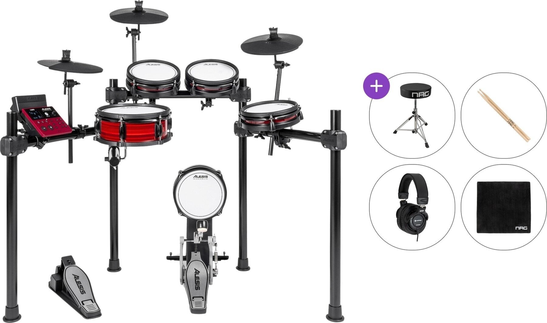 Elektromos dobszett Alesis Nitro Pro Kit Standard SET Black Elektromos dobszett