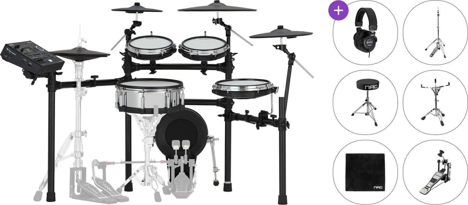 Sähkörumpusetti Roland TD516 Standard SET Black Sähkörumpusetti