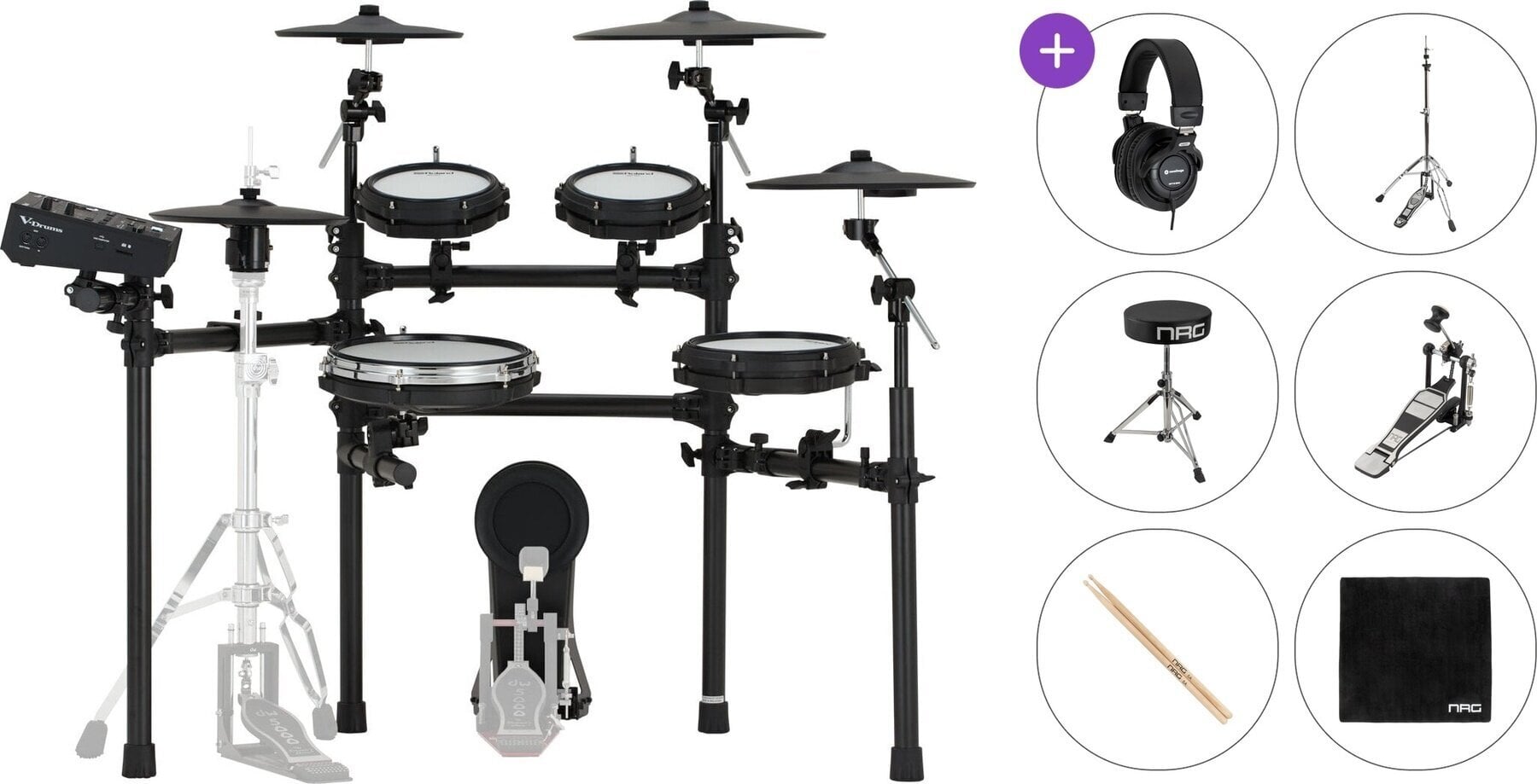 Electronic Drumkit Roland TD513 Standard SET Black Electronic Drumkit