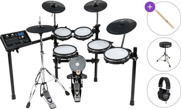 Електронна барабанна установка NRG EDK-400 Studio Kit Basic SET Black Електронна барабанна установка - 1