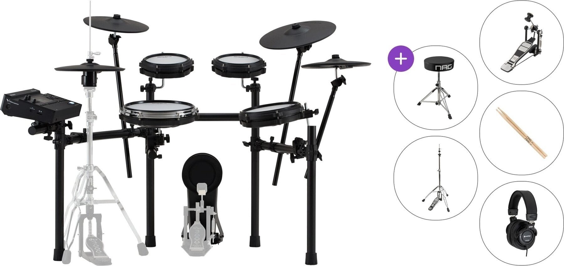 Elektronická bicí sada Roland TD316 Basic SET Black Elektronická bicí sada