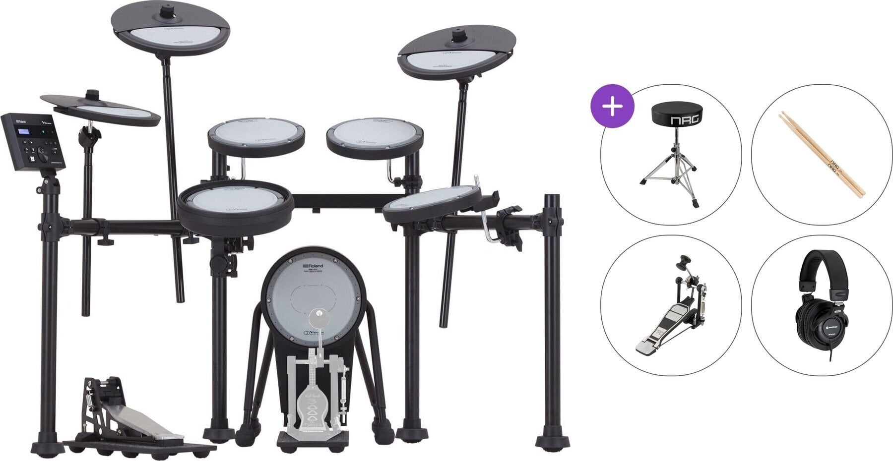 Комплект електронни барабани Roland VQD106 Basic SET Black Комплект електронни барабани