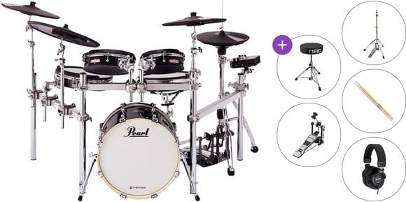Elektronická bicia sada Pearl P-EM-53HB e/Merge Hybrid Basic SET Black Elektronická bicia sada - 1