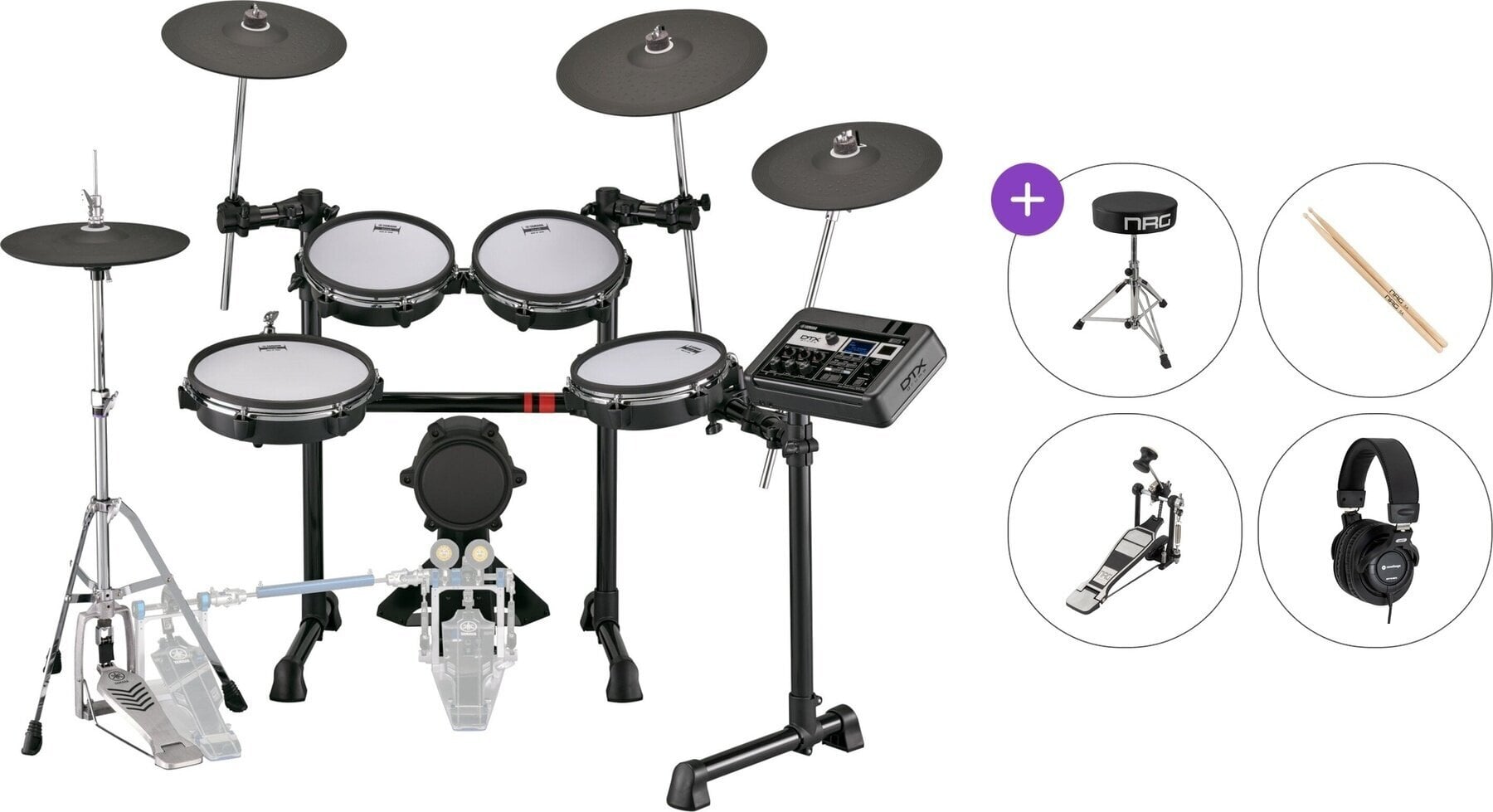 Elektronická bicí sada Yamaha DTX6K5-M Basic SET Black Elektronická bicí sada