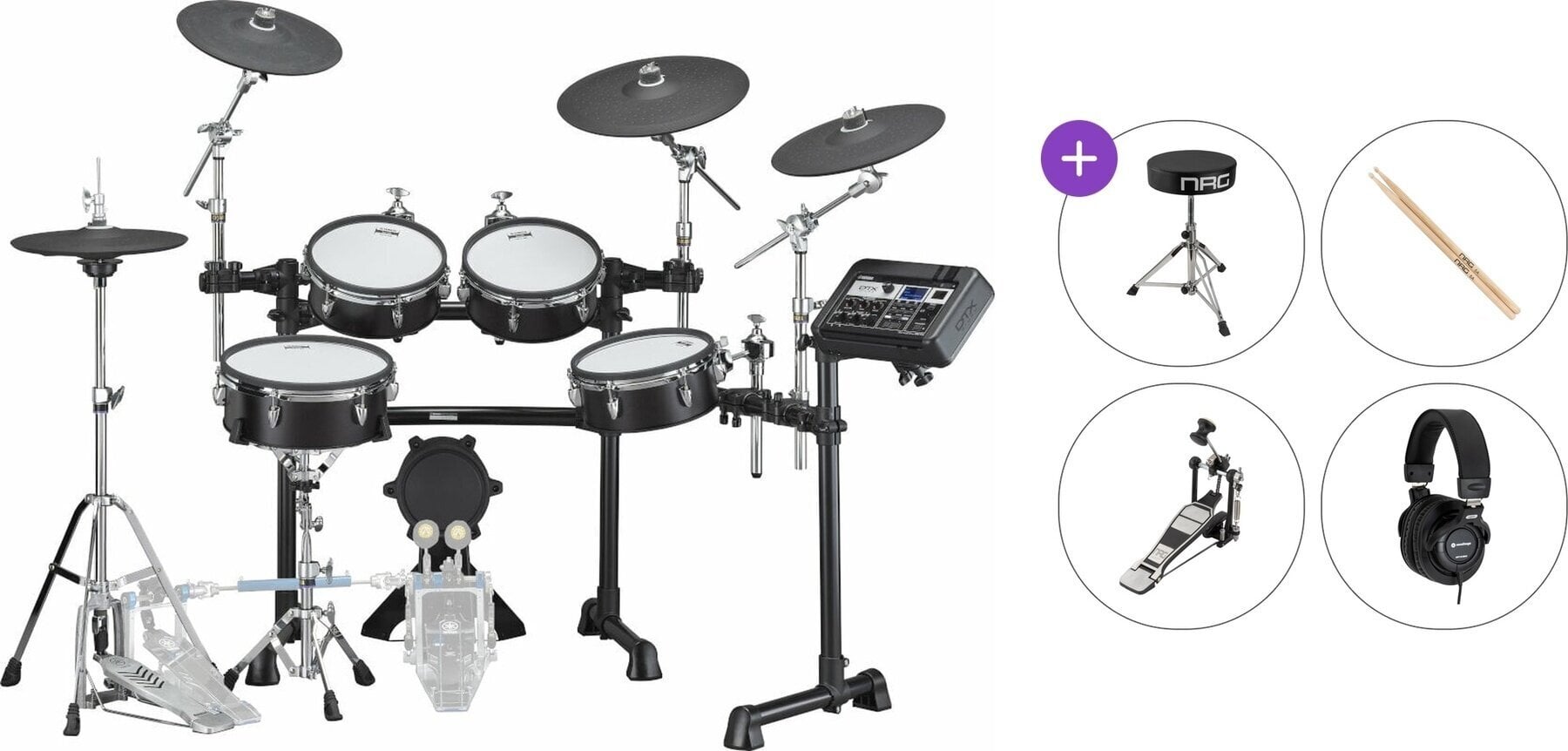 Elektronická bicí sada Yamaha DTX8K-M Basic SET Black Forest Elektronická bicí sada