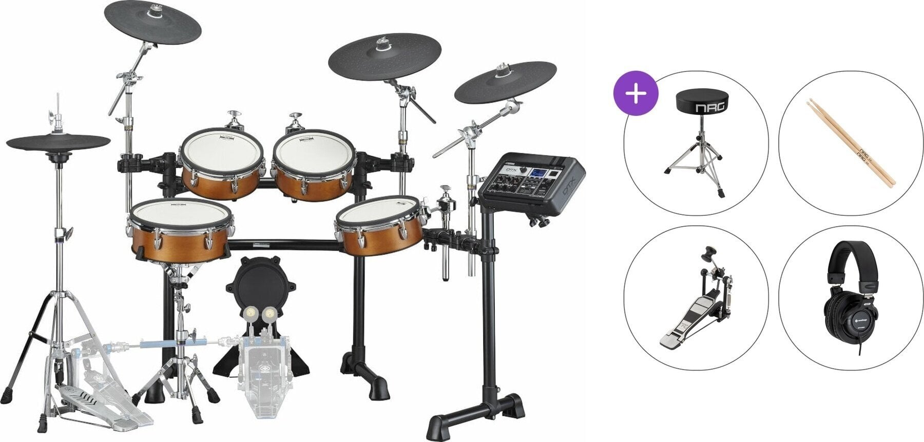 Electronic Drumkit Yamaha DTX8K-X Basic SET Real Wood Electronic Drumkit