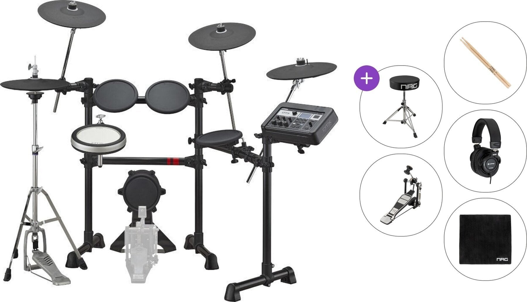 Комплект електронни барабани Yamaha DTX6K2-X Standard SET Black Комплект електронни барабани