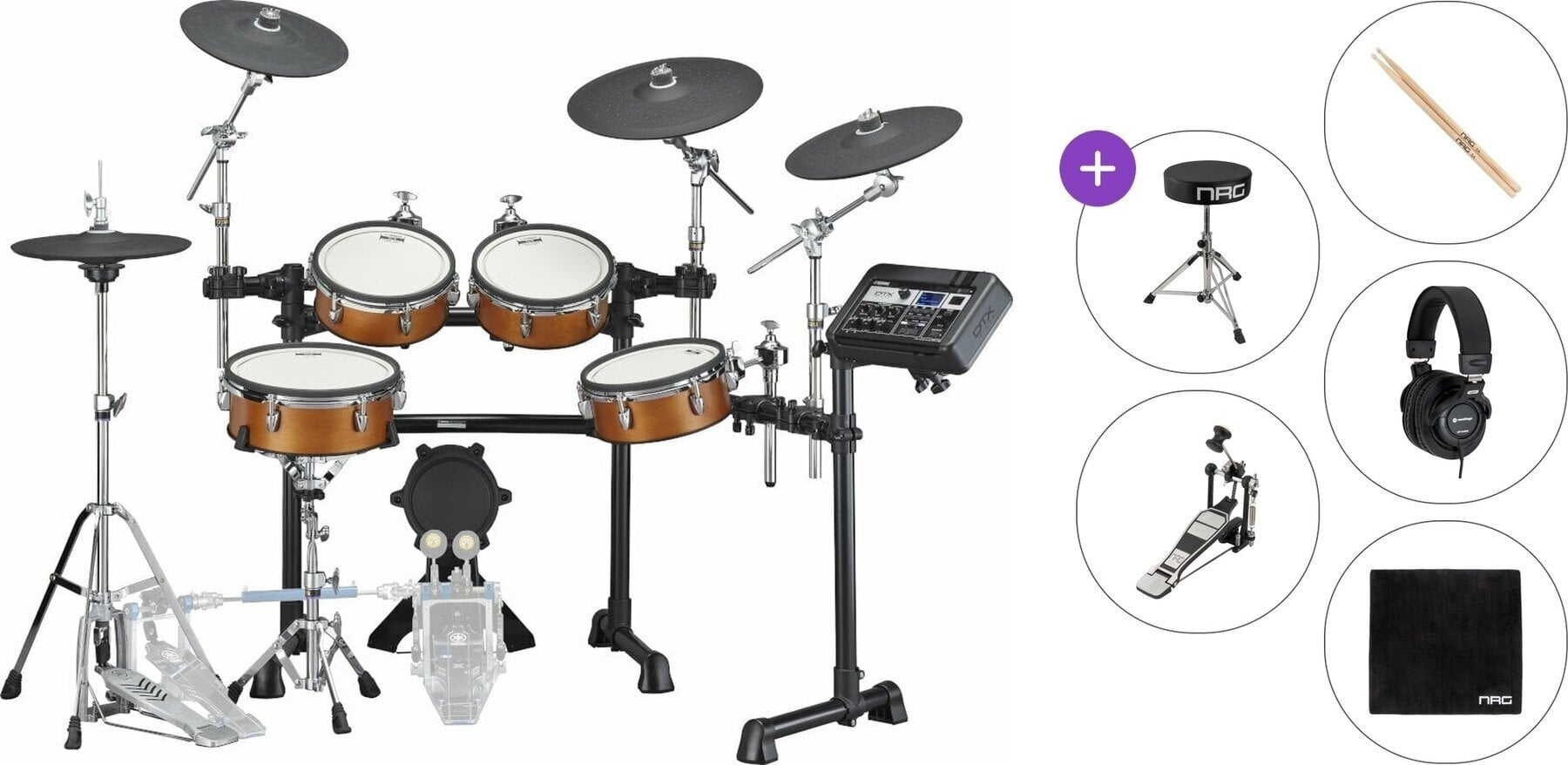 Set de tobe electronice Yamaha DTX8K-X Standard SET Real Wood Set de tobe electronice