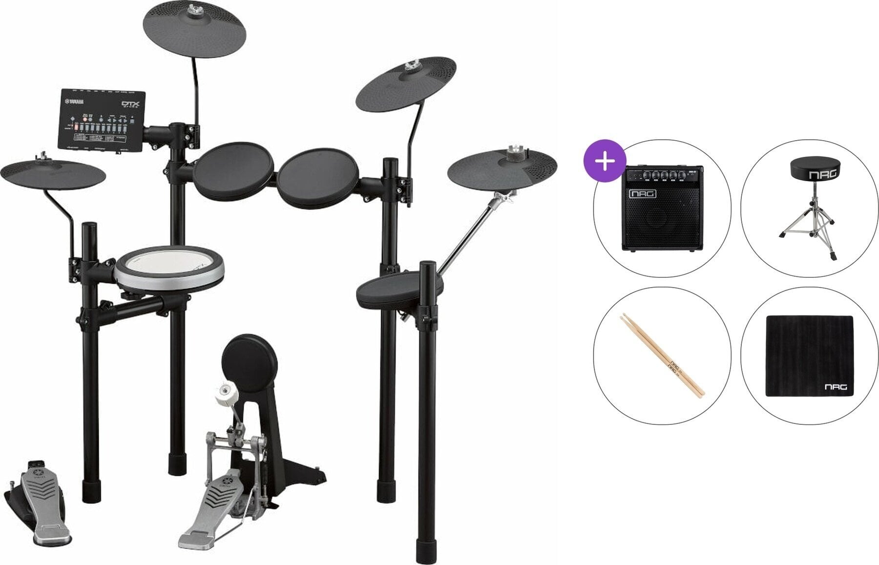Elektronická bicí sada Yamaha DTX482K Premium SET Black Elektronická bicí sada
