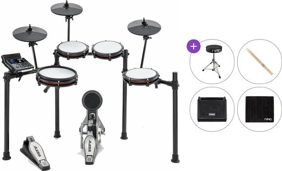 Electronic Drumkit Alesis Nitro Max Kit Premium SET Black Electronic Drumkit - 1