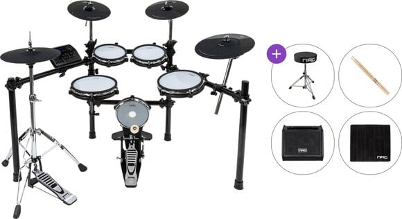 Electronic Drumkit NRG EDK-200 Stage Kit Premium SET Black Electronic Drumkit - 1