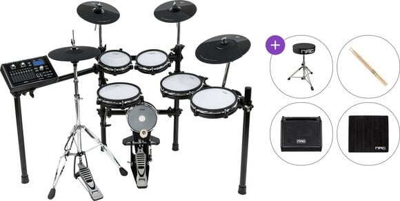 Elektronická bicia sada NRG EDK-400 Studio Kit Premium SET Black Elektronická bicia sada - 1