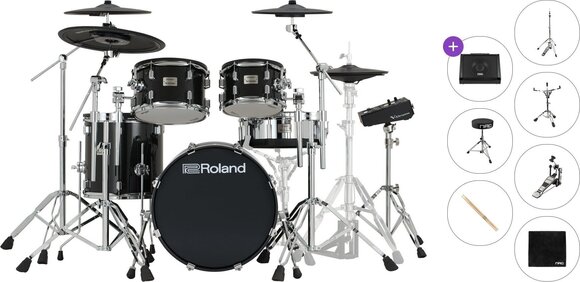 Elektronická bicí sada Roland VAD516 Premium SET Black Elektronická bicí sada - 1