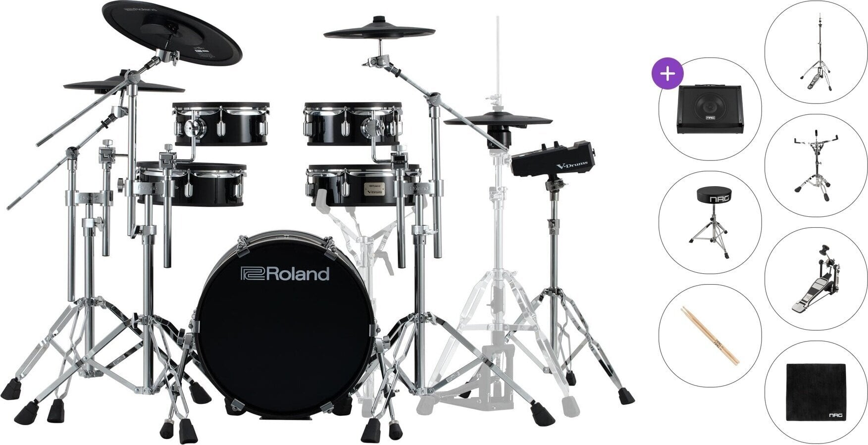 Electronic Drumkit Roland VAD316 Premium SET Black Electronic Drumkit
