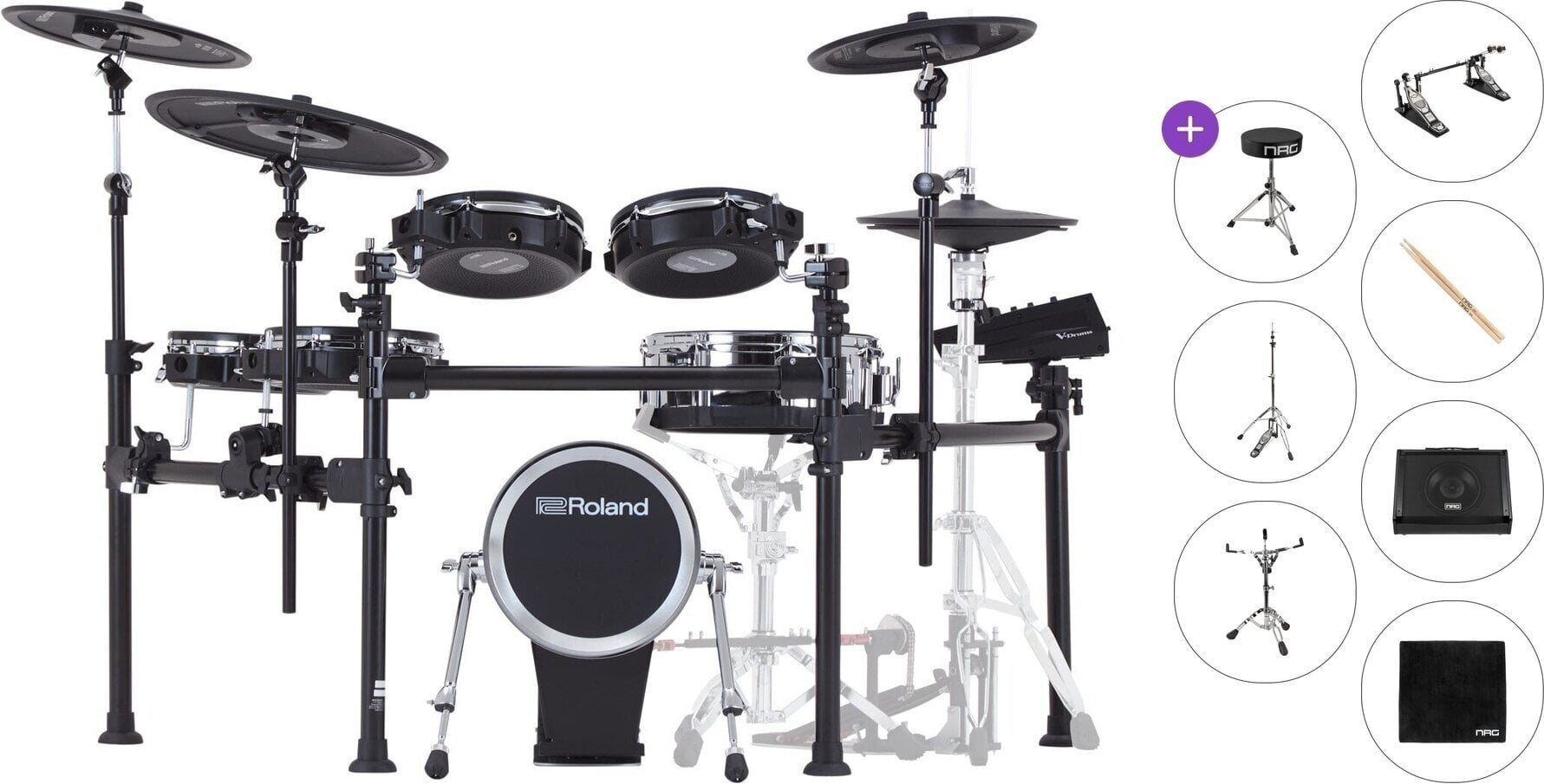 Elektronická bicí sada Roland TD713 Premium SET Elektronická bicí sada