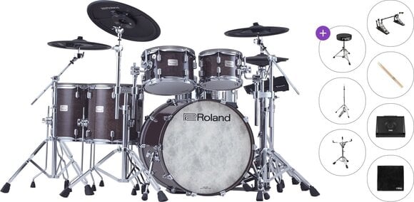 Elektronická bicí sada Roland VAD716 Premium SET Gloss Ebony Elektronická bicí sada - 1