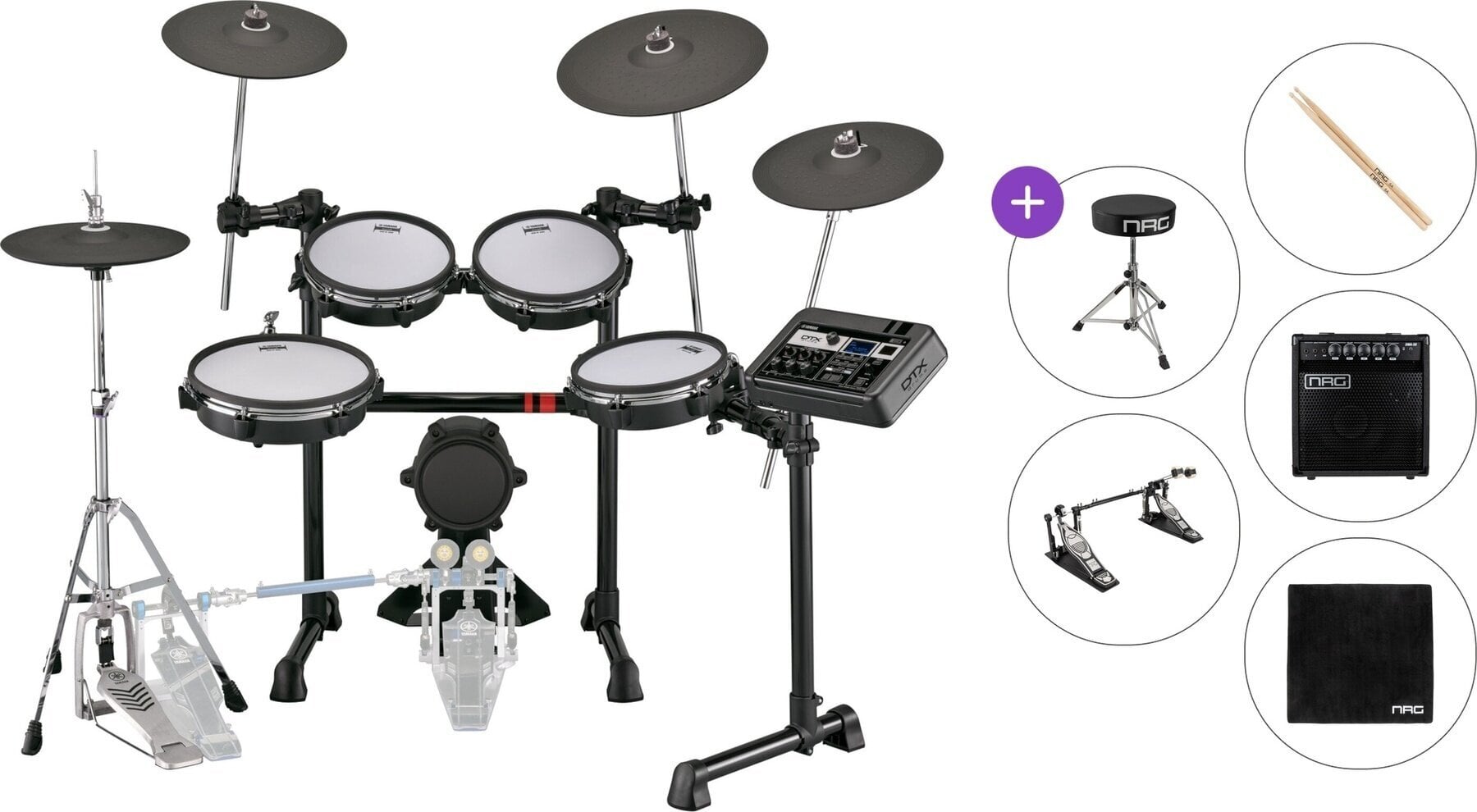 Electronic Drumkit Yamaha DTX6K5-M Premium SET Black Electronic Drumkit