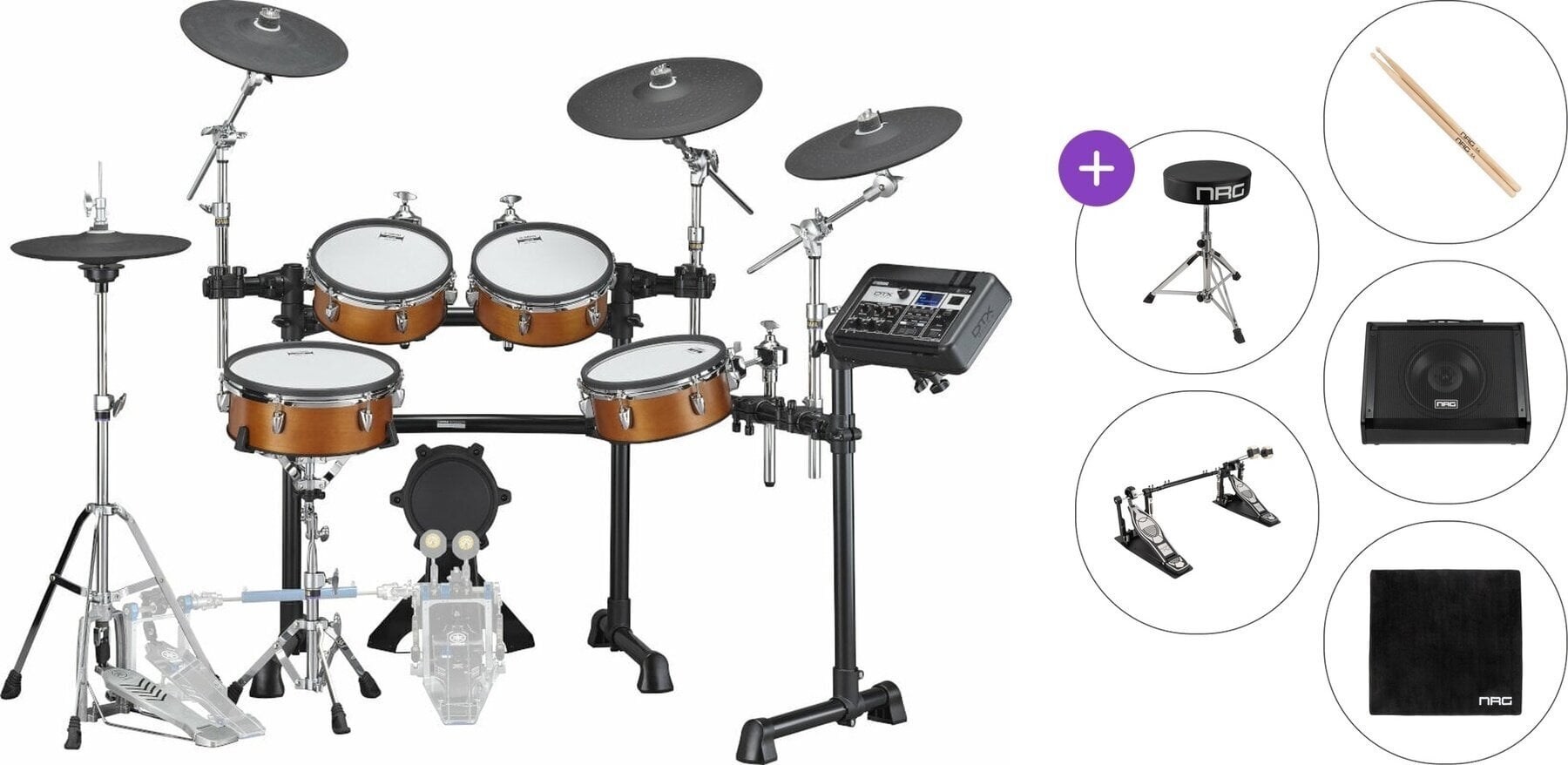 E-Drum Set Yamaha DTX8K-M Premium SET Real Wood E-Drum Set